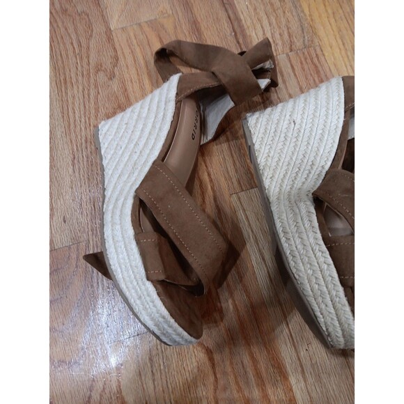 Torrid‎ Lace-Up Espadrille Wedge - Brown 9WW - Picture 2 of 6